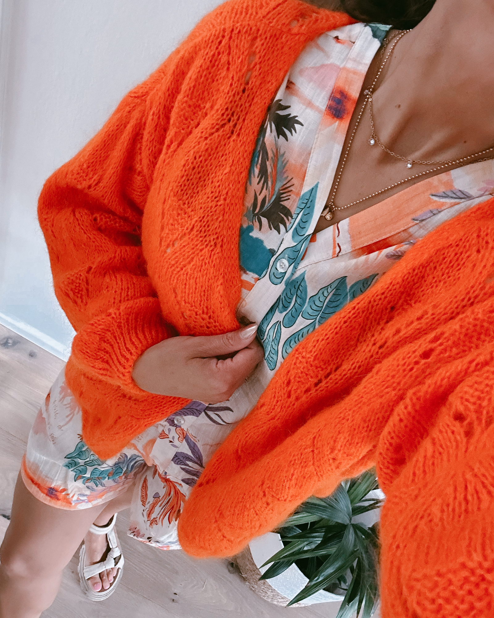 Marly Strickjacke Orange