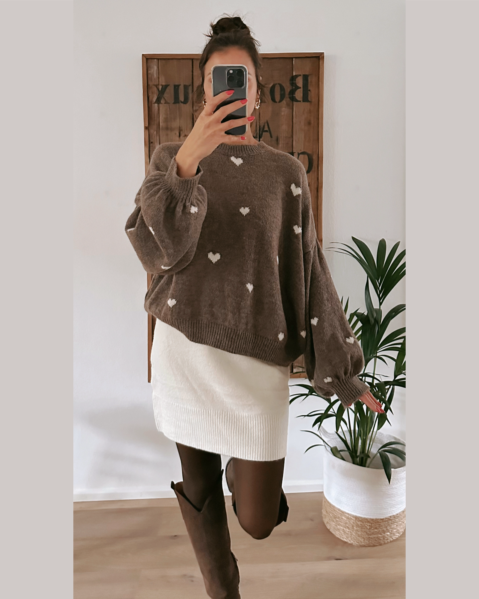 Lovely Pullover Marron