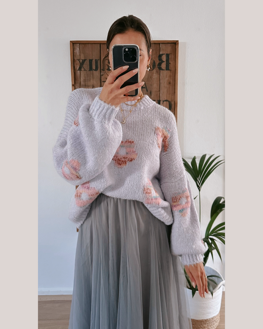 Flora Pullover Flieder