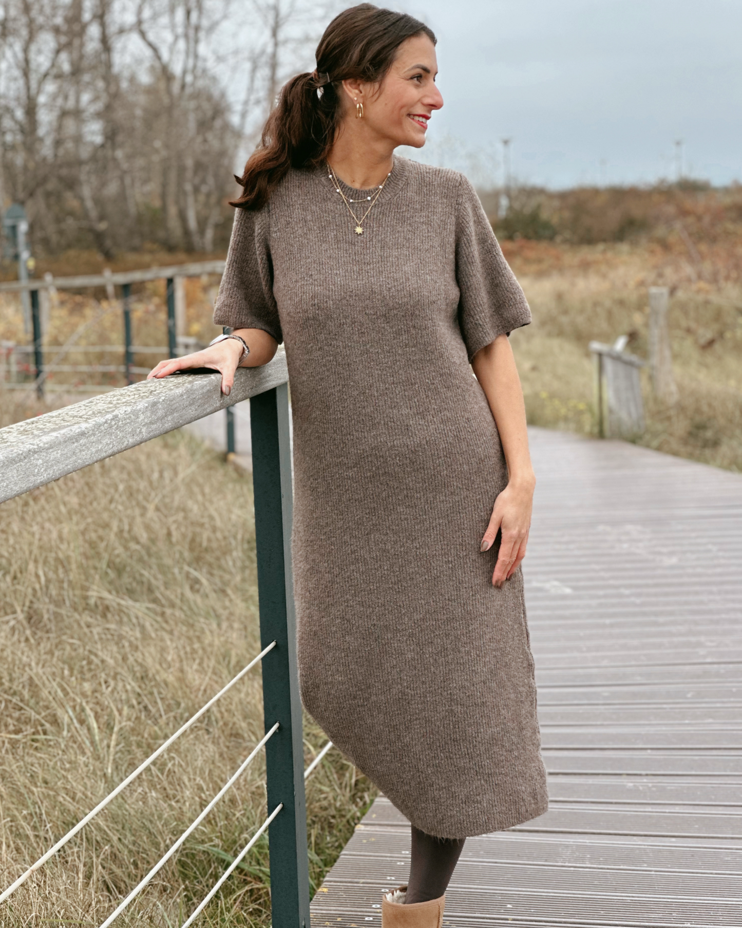 Lora Strickkleid Marron