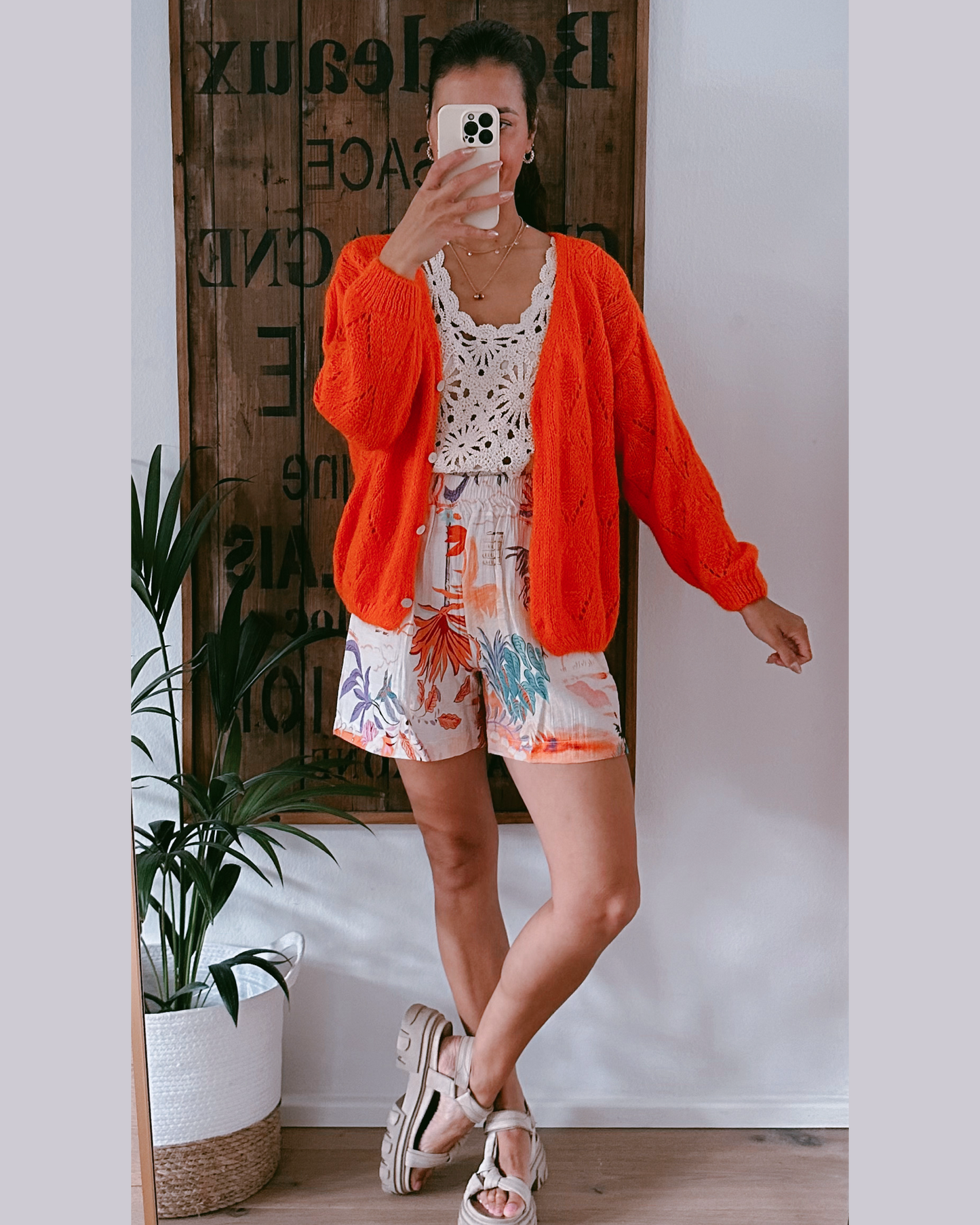 Marly Strickjacke Orange