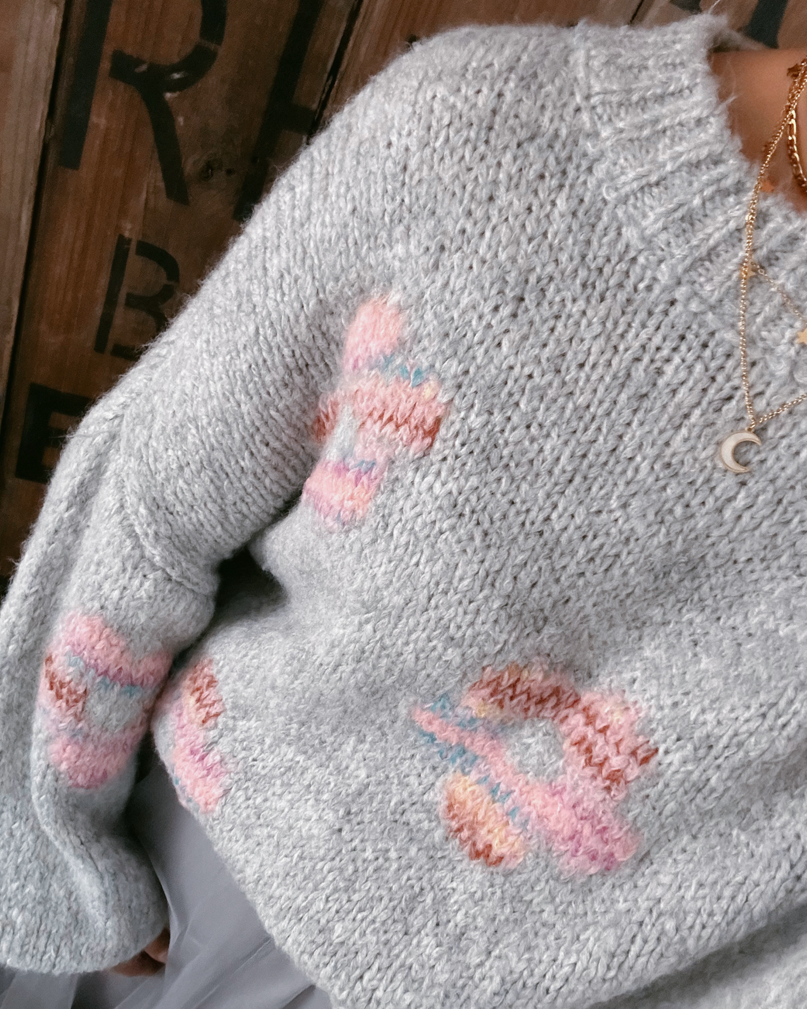 Flora Pullover Grau