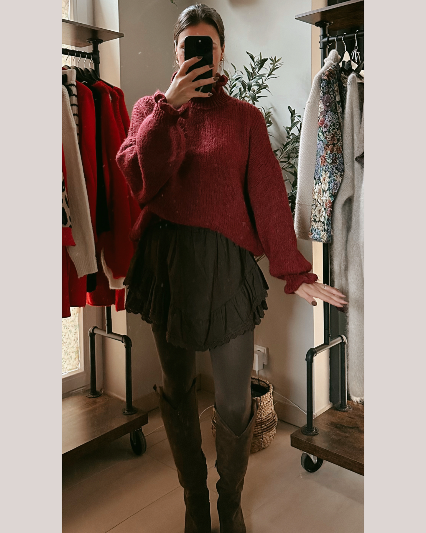 Milena Pullover Bordeaux