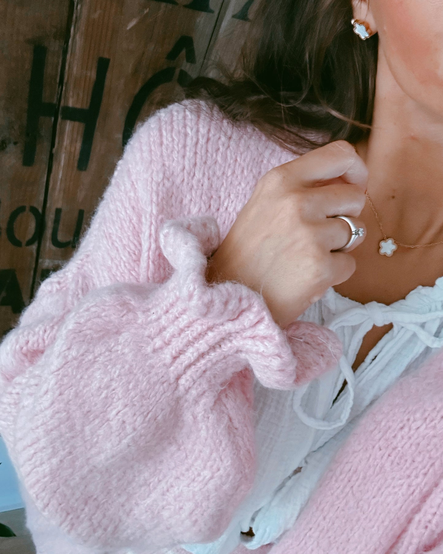 Cori Cardigan Rosé