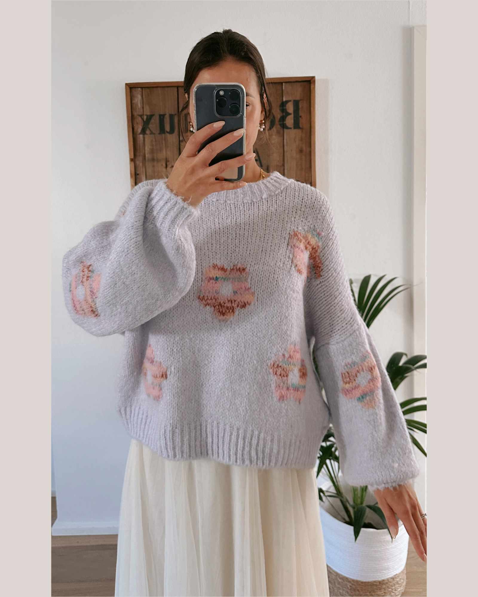 Flora Pullover Flieder