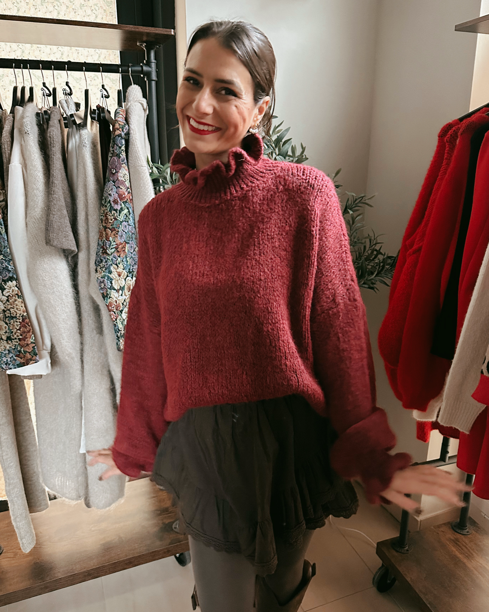 Milena Pullover Bordeaux