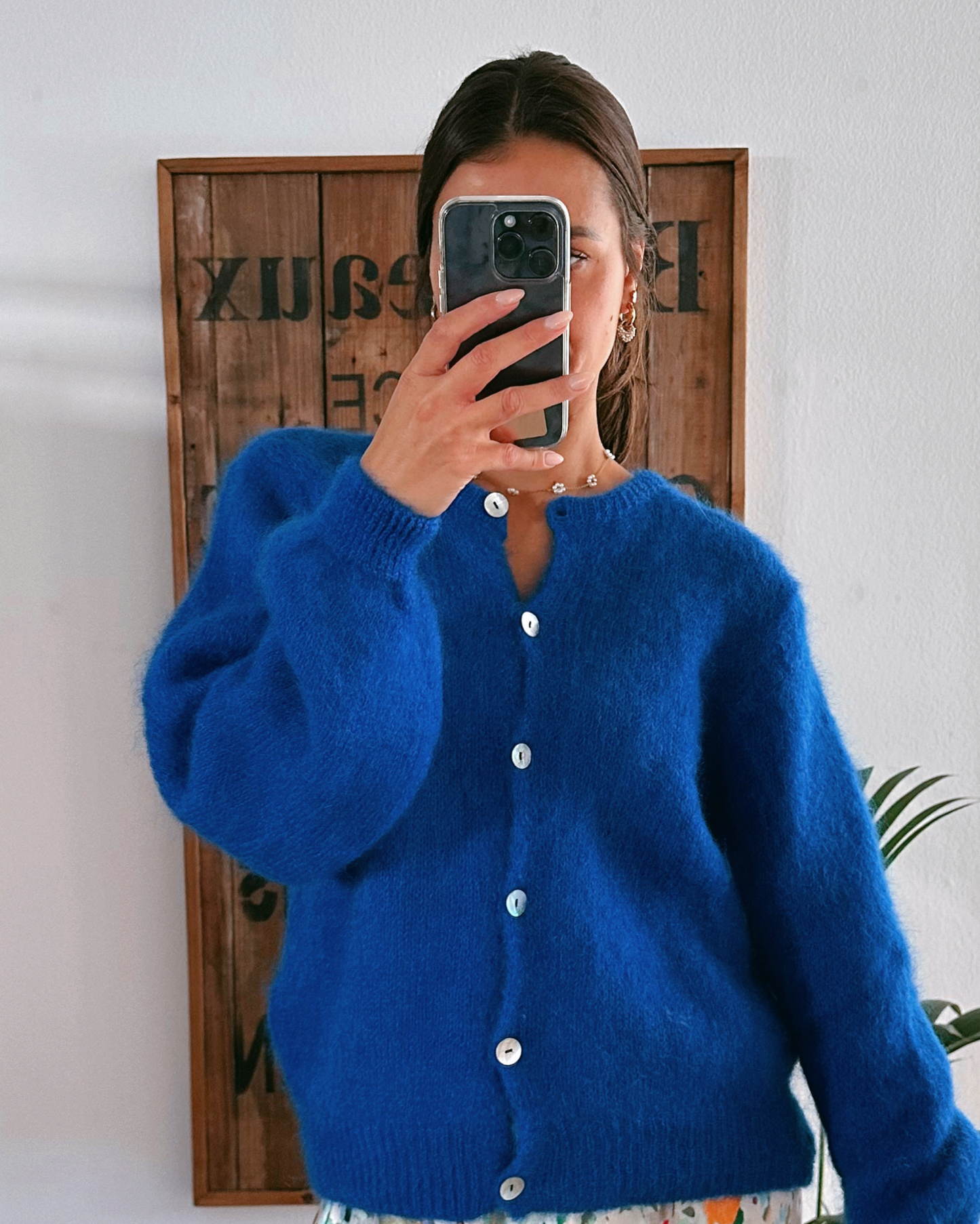 Premium Mohair Strickjacke Kobold