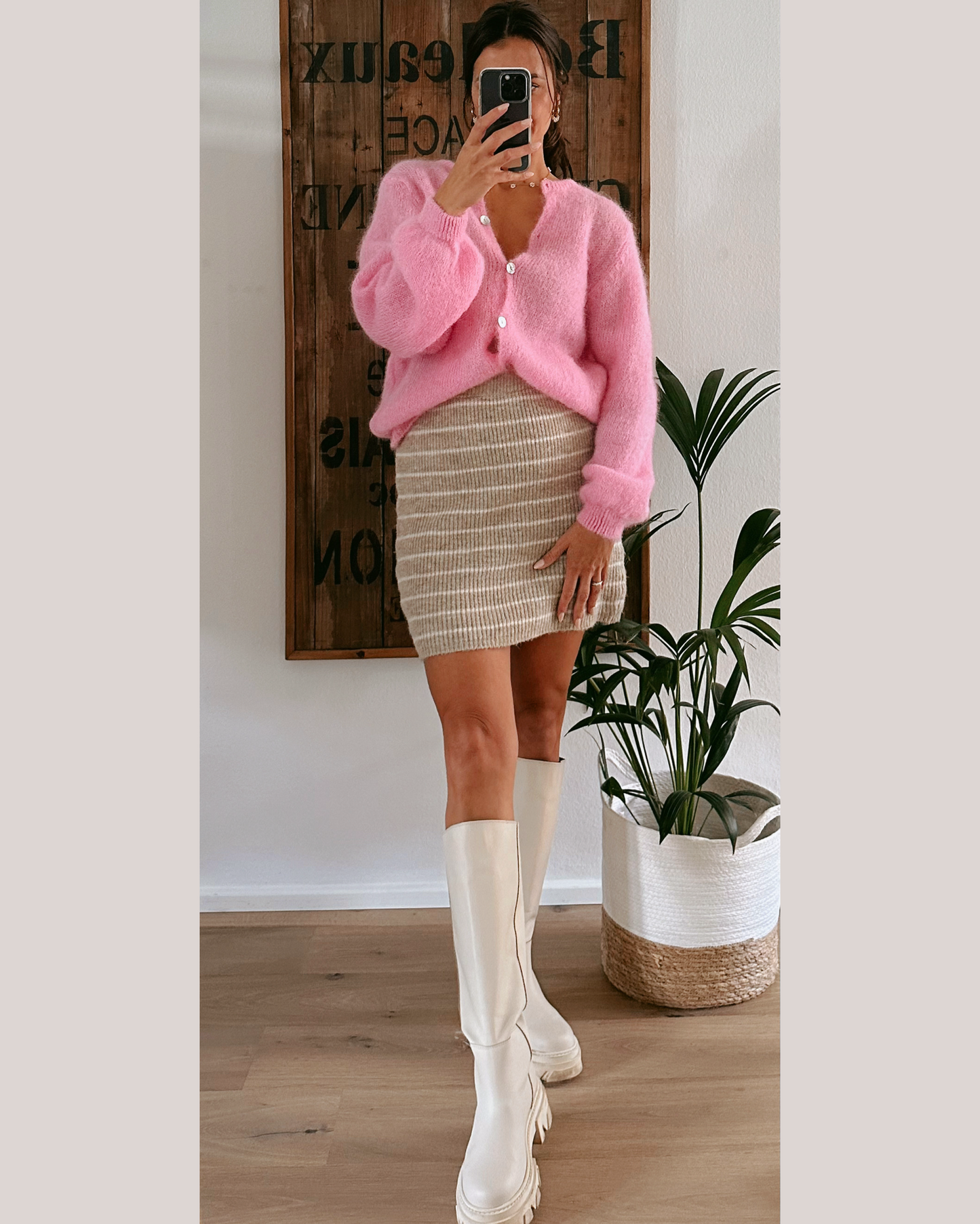 Premium Mohair Strickjacke Candy