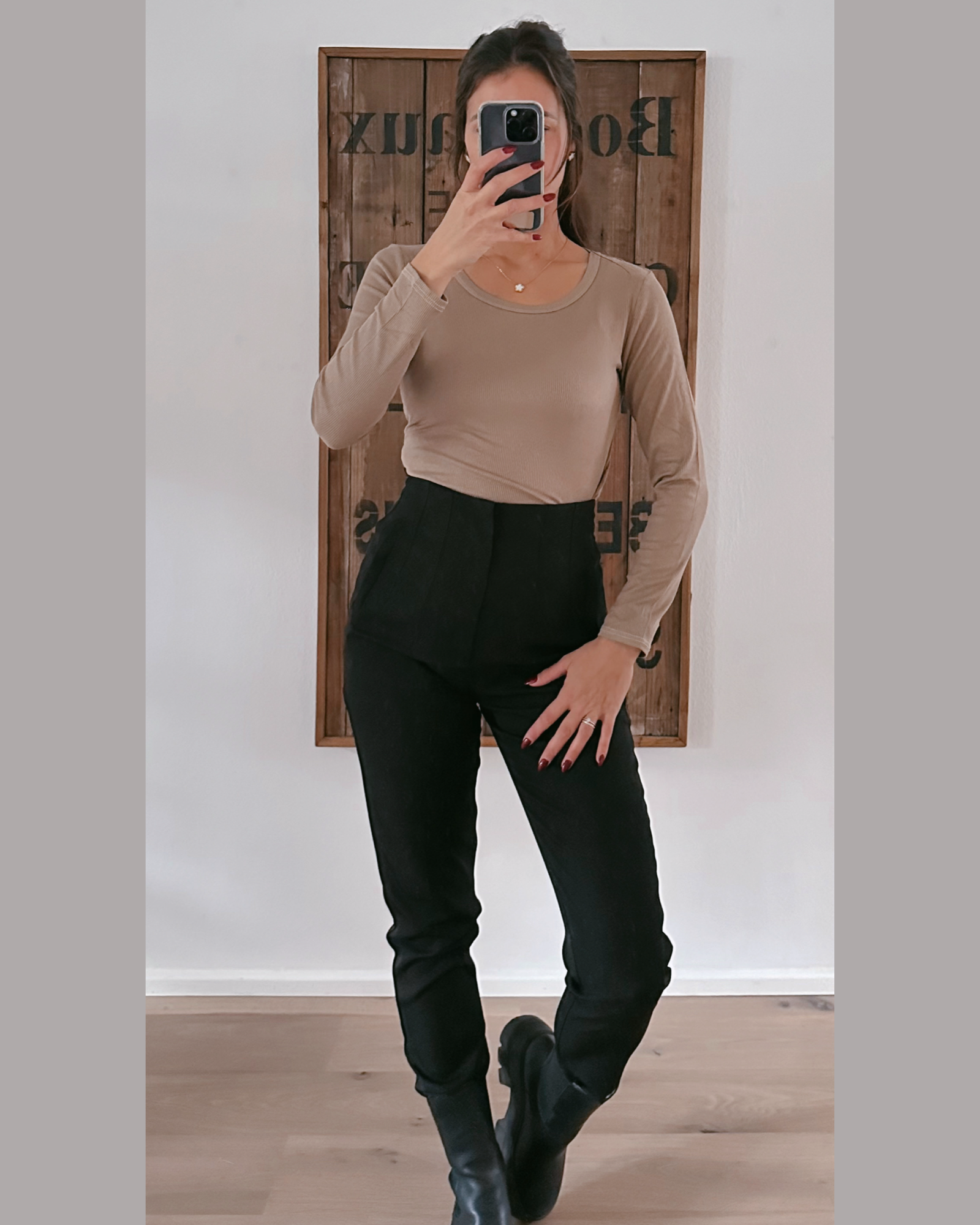 Ripbasic Longsleeve Taupe