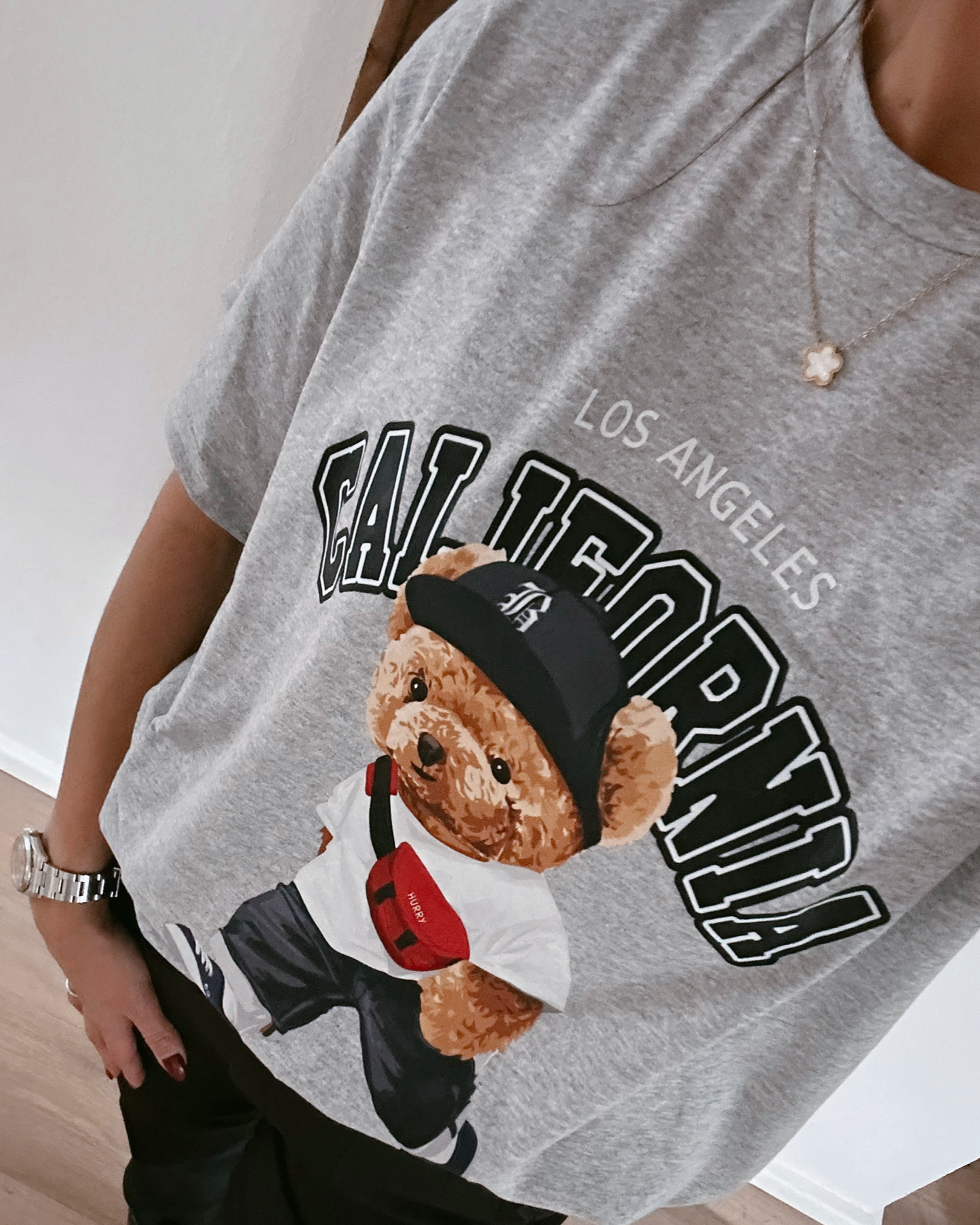 Teddy T-Shirt Schwarz