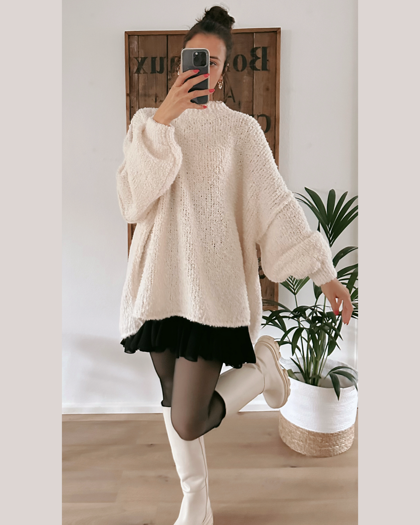 Oversize Cozy Pullover Creme