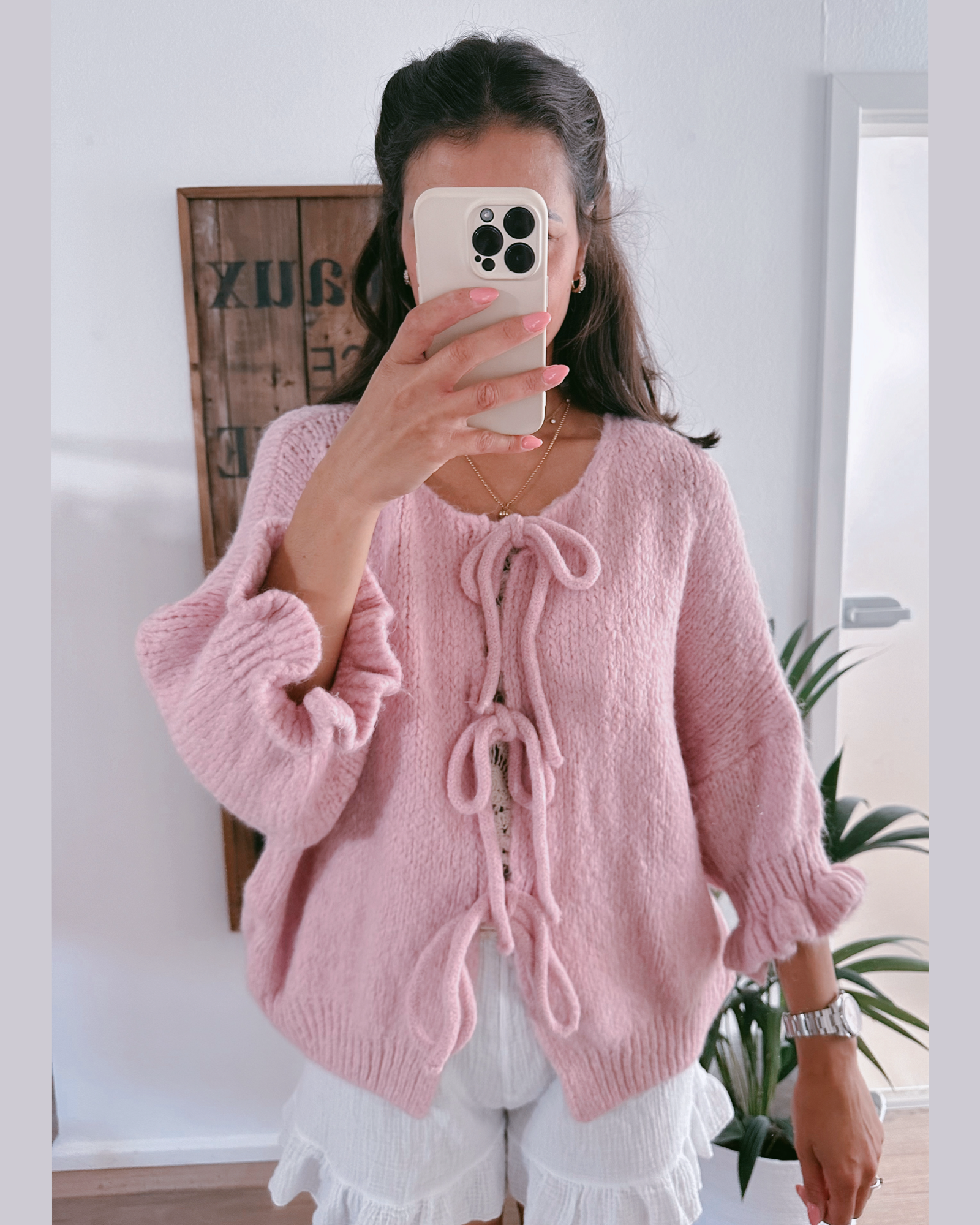 Linda Cardigan Rosé