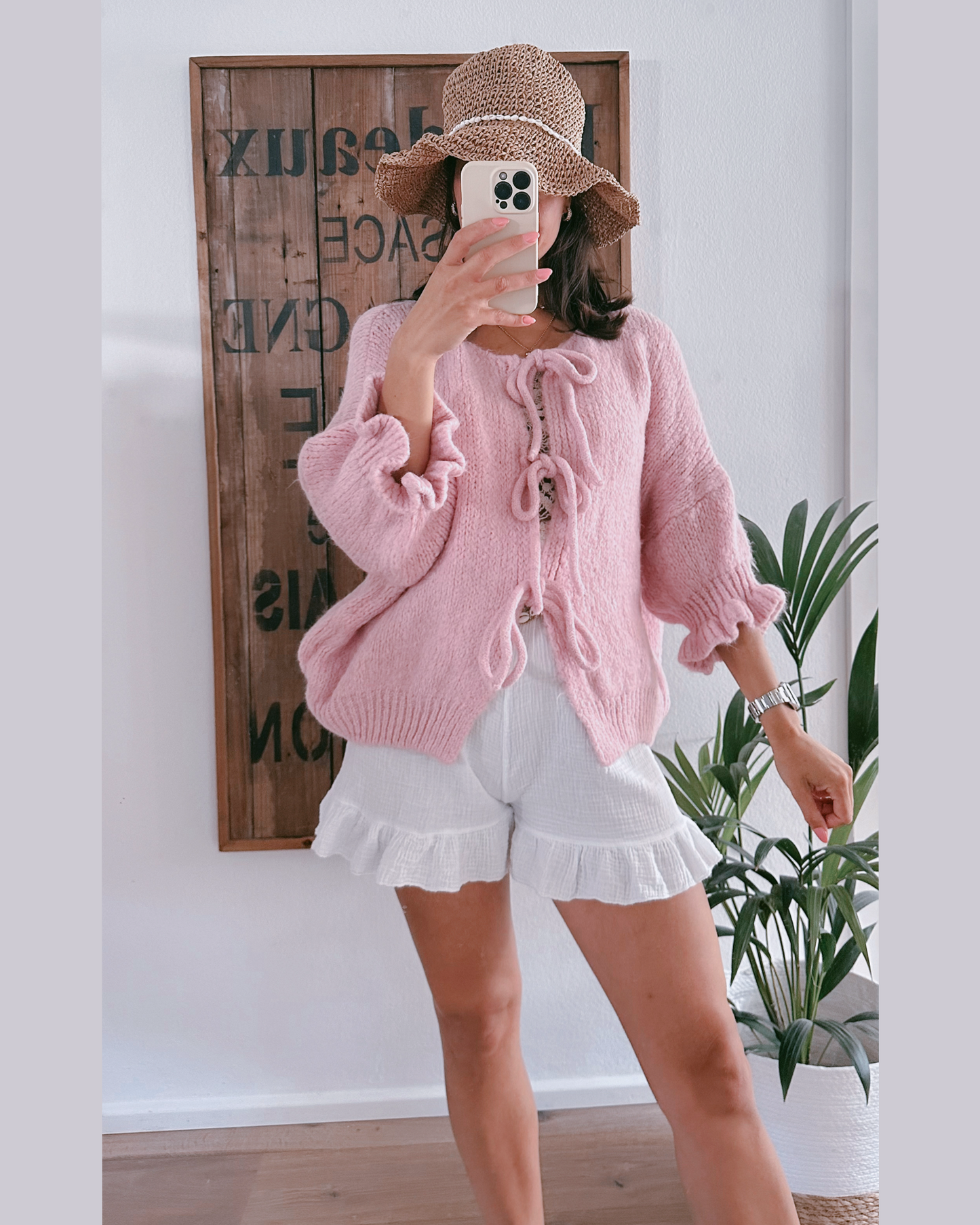 Linda Cardigan Rosé