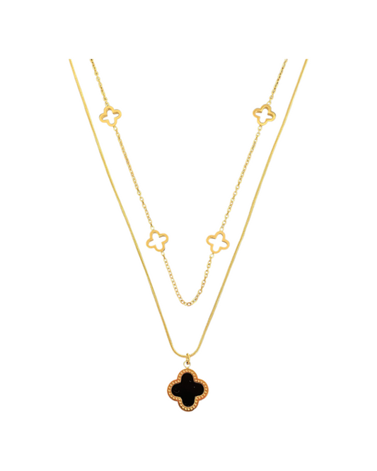 Unsere schwarz-goldene Josieslove Halskette von Love Pieces by JD der Onlineshop für hochwertigen Schmuck und Accessoires