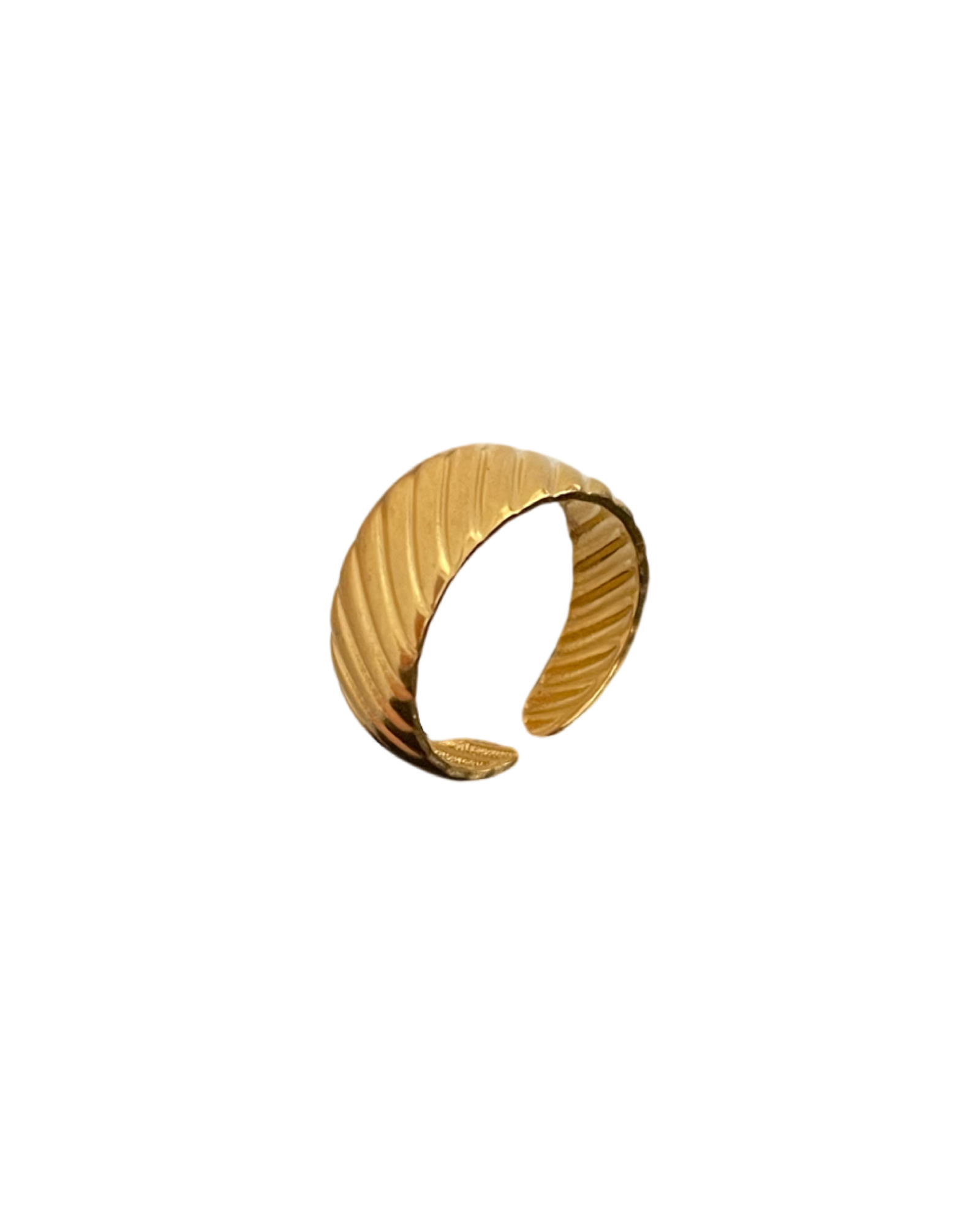 Unser Love Pieces Stripe Ring in Gold.