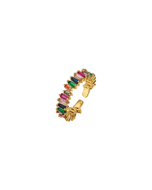 Love Pieces Stroke Rainbow Ring